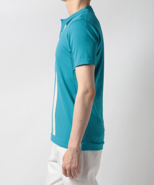 Munsingwear(マンシングウェア)/SUNSCREENストライプパネルニット半袖シャツ【アウトレット】/img16