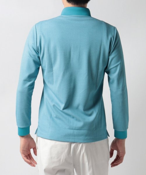 Munsingwear(マンシングウェア)/バーズアイドット鹿子ポケット付きポロ衿長袖シャツ【アウトレット】/img02