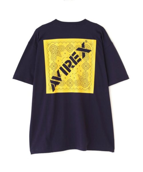 AVIREX(AVIREX)/《WEB&DEPOT店限定》バンダナ プリント ボックス ロゴ Tシャツ / BANDANA PRINT BOX LOGO T－SHIRT/img12