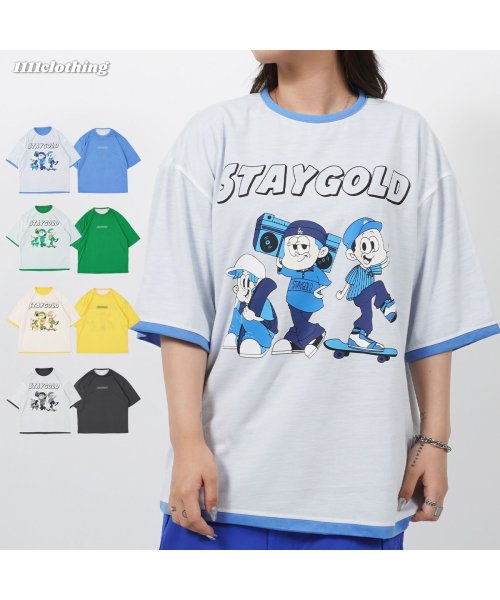 セール Tシャツ メンズ リバーシブルtシャツ レディース イラスト プリント ロゴ 刺繍 半袖 トップス クルーネック 別注 カットソー かわいい 青 緑 黄色 チャ ワンフォークロージング 1111clothing Magaseek セール Tシャツ メンズ リバーシブルtシャツ レディース イラスト プリント ロゴ 刺繍 半袖 トップス クルーネック 別注 カットソー かわいい 青 緑 黄色 チャ ワンフォークロージング 1111clothing Magaseek