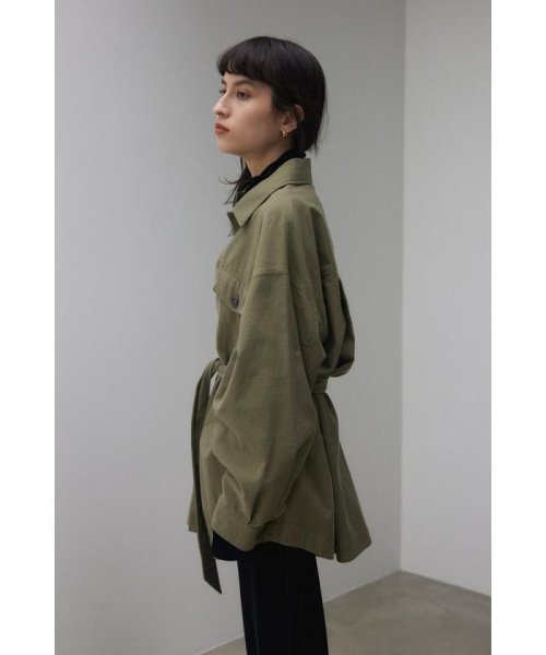BLACK BY MOUSSY(ブラックバイマウジー)/loose military shirt jacket/img03