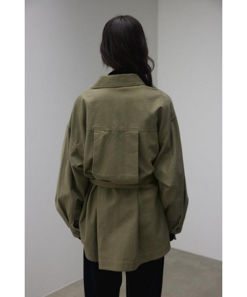 BLACK BY MOUSSY(ブラックバイマウジー)/loose military shirt jacket/img04