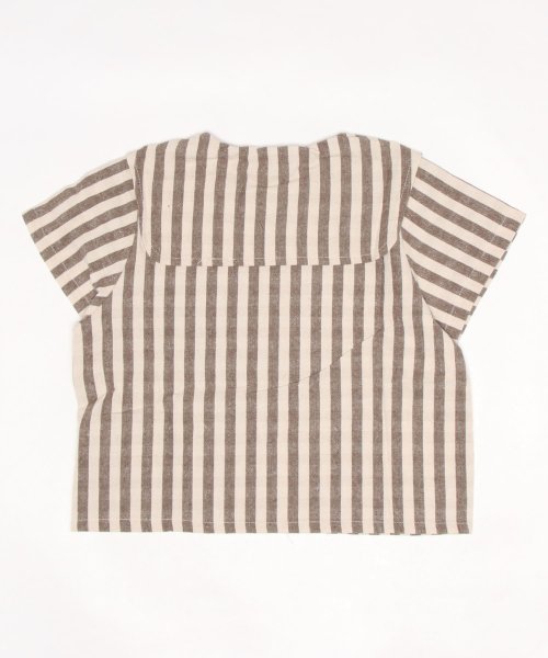 aimoha(aimoha（アイモハ）)/aimoha－KIDS－ 韓国子供服　ビッグカラーストライプ柄シャツ/img36