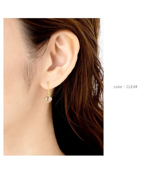 cream dot(クリームドット)/ストーン×ライン加工で揺れるたび煌めくフックピアス/img05