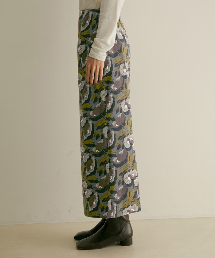 セール】【セットアップ対応】リバティプリントロングタイトスカート