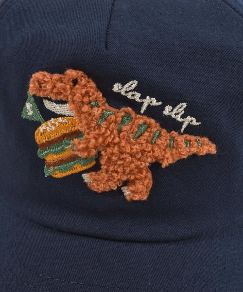 SLAP SLIP(スラップスリップ)/恐竜 ハンバーガー サガラ刺繍 イチゴ 花 ツイル キャップ (52~54cm)/img12