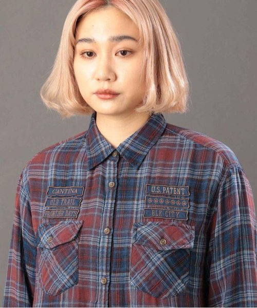 AVIREX(AVIREX)/《REBUILD COLLECTION》INDIGO CHECK SHIRT/ インディゴチェックシャツ/img21