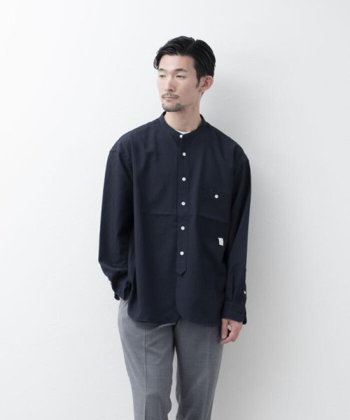 WORK ABOUT(WORK ABOUT)/【WORK ABOUT/ワークアバウト】NORMANDY SHIRT バンドカラー スタンドカラー/img12