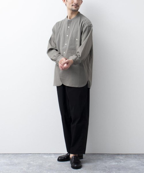 WORK ABOUT(WORK ABOUT)/【WORK ABOUT/ワークアバウト】NORMANDY SHIRT バンドカラー スタンドカラー/img16