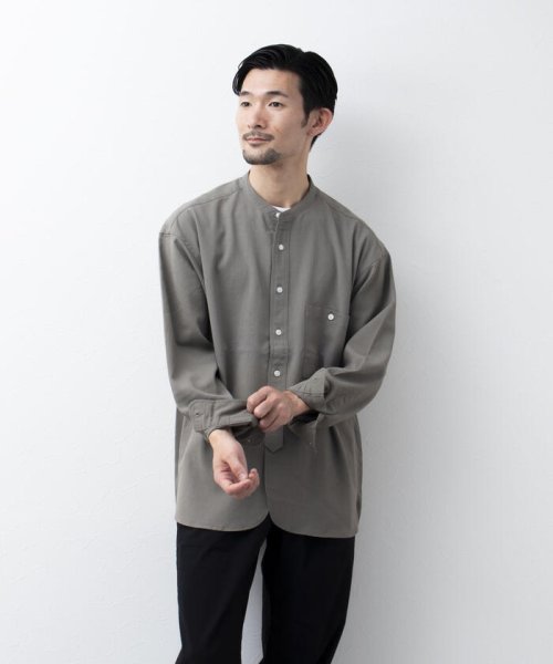 WORK ABOUT(WORK ABOUT)/【WORK ABOUT/ワークアバウト】NORMANDY SHIRT バンドカラー スタンドカラー/img18