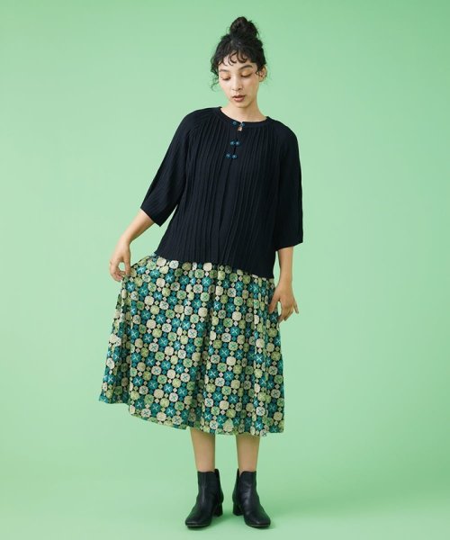 Jocomomola(ホコモモラ)/Trebol 刺繍スカート/img12