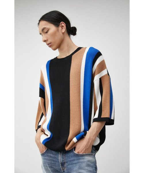 AZUL by moussy(アズールバイマウジー)/MULTI COLOR GARTER KNIT/img01