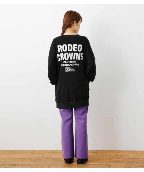 RODEO CROWNS WIDE BOWL(ロデオクラウンズワイドボウル)/バックロゴワッフルトッパーカーディガン/img01