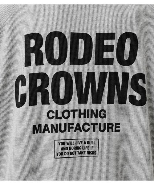 RODEO CROWNS WIDE BOWL(ロデオクラウンズワイドボウル)/バックロゴワッフルトッパーカーディガン/img11
