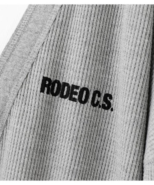 RODEO CROWNS WIDE BOWL(ロデオクラウンズワイドボウル)/バックロゴワッフルトッパーカーディガン/img12