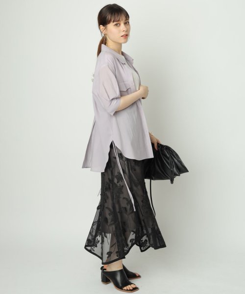 Rirandture(リランドチュール)/メッシュ刺繍スカート/img01
