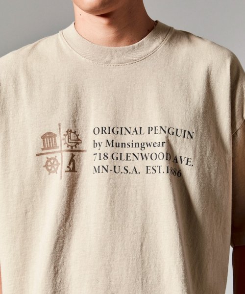 Penguin by Munsingwear(ペンギン　バイ　マンシングウェア)/Los Angeles Apparel CITY FLAG PRINT T－SHIRT / ロサンゼルスアパレル スタンダードクルーネックティー【【アウトレット/img03