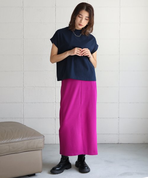 Bou Jeloud(ブージュルード)/【WEB限定】カラースリットIラインスカート/img10