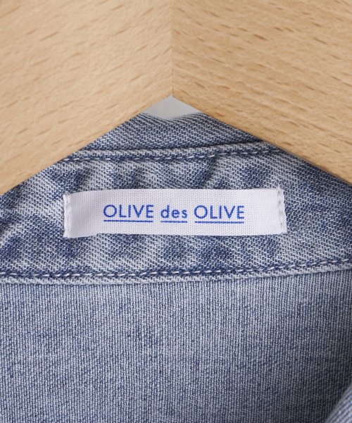 OLIVE des OLIVE(オリーブデオリーブ)/デニムＢＩＧシャツ/img18