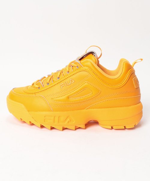 FILA（Shoes）(フィラ（シューズ）)/DISRUPTOR 2 PREMIUM / ディスラプター2プレミアム ウィメンズ 厚底スニーカー / ライトオレンジ/img01