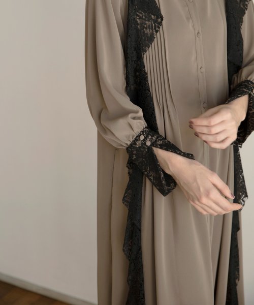 MIELI INVARIANT(ミエリ インヴァリアント)/Ruffle Lace Shirt Dress/img14