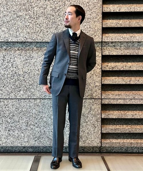 SHIPS MEN(シップス　メン)/Southwick: AMERICAN WOOLEN COMPANY フランネル 3B スーツ/img01