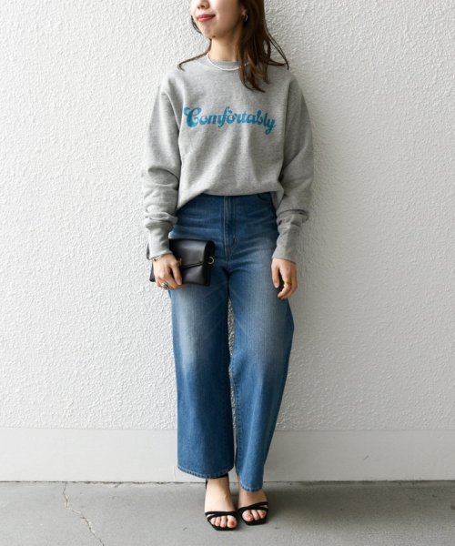 SHIPS any WOMEN(シップス　エニィ　ウィメン)/【SHIPS any別注】THE KNiTS: デザイン ロゴ スウェット/img32