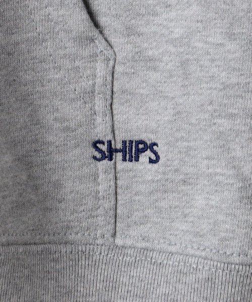 SHIPS MEN(シップス　メン)/*SHIPS: マイクロ SHIPS 刺繍 ロゴ 裏毛 スウェット ジップ パーカー/img49