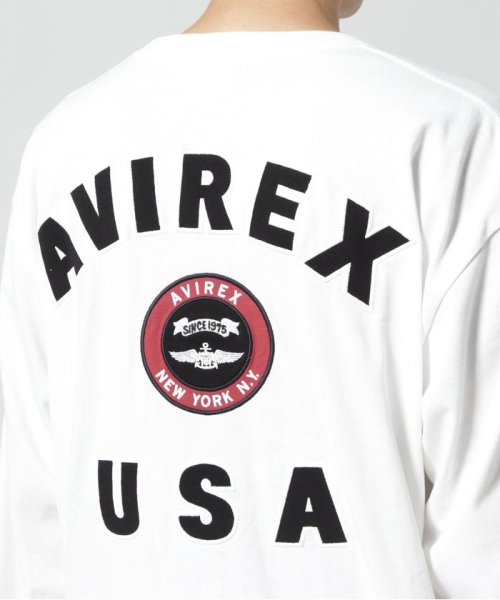 AVIREX(AVIREX)/L/S VARSITY LOGO 2.0 T－SHIRT / ヴァーシティロゴ 2.0 長袖Tシャツ/img14