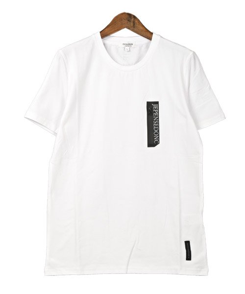 LUXSTYLE(ラグスタイル)/ZIPポケット風デザインバックプリントTシャツ/Tシャツ メンズ 半袖 ロゴ プリント ジップデザイン/img06