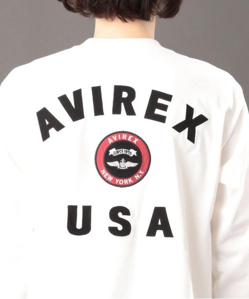 AVIREX(AVIREX)/L/S VARSITY LOGO 2.0 T－SHIRT / ヴァーシティロゴ 2.0 長袖Tシャツ/img21