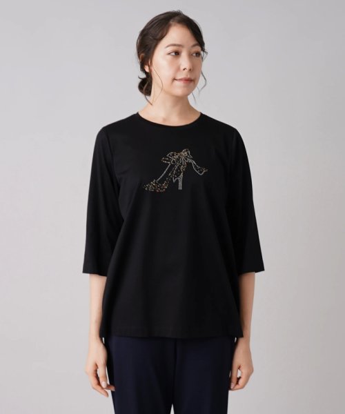 Leilian PLUS HOUSE(レリアンプラスハウス)/クルーネック7分袖Tシャツ/img07