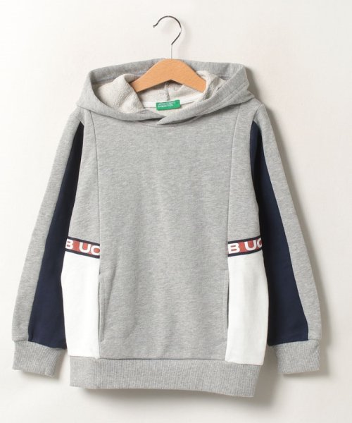 BENETTON (UNITED COLORS OF BENETTON BOYS)(ユナイテッド　カラーズ　オブ　ベネトン　ボーイズ)/キッズテープロゴスウェットフードパーカーB/img07