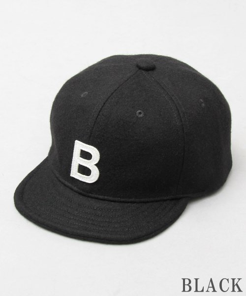 Besiquenti(ベーシックエンチ)/アルファベットワッペン ウール ショートキャップ ロゴ ショートバイザー アンパイアキャップ ボールキャップ ワンポイント 帽子 カジュアル シンプル/img16