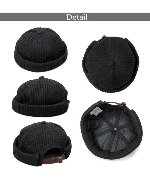 Besiquenti(ベーシックエンチ)/リブ編みニット フィッシャーマンキャップ ロールキャップ 帽子 メンズ カジュアル シンプル/img07
