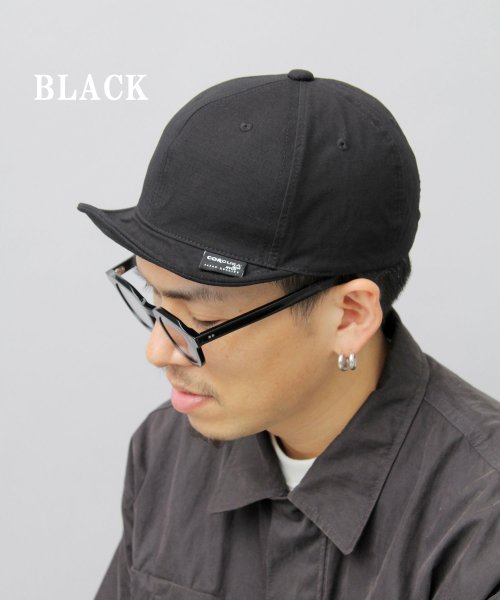 Besiquenti(ベーシックエンチ)/日本製生地 CORDURA NYCO リップストップ ストレッチ コーデュラコットン ショートバイザー アンパイアキャップ 帽子 メンズ カジュアル/img11