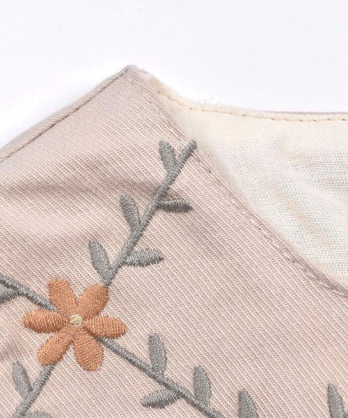 SLAP SLIP(スラップスリップ)/ボタニカル 花 刺繍 コットン ジャンパースカート (80~130cm)/img07