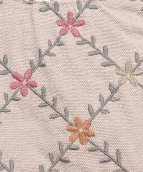 SLAP SLIP(スラップスリップ)/ボタニカル 花 刺繍 コットン ジャンパースカート (80~130cm)/img08