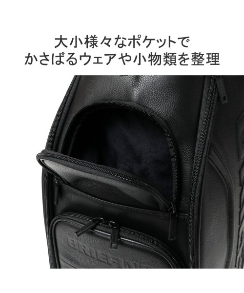 BRIEFING GOLF(ブリーフィング ゴルフ)/【日本正規品】ブリーフィング ゴルフ キャディバッグ BRIEFING GOLF LEATHER SERIES CR－11 9.5型 BRG221D07/img06