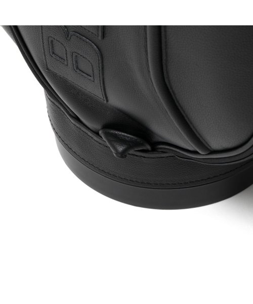 【日本正規品】ブリーフィング ゴルフ キャディバッグ BRIEFING GOLF LEATHER SERIES CR－11 9.5型 BRG221D07 ×1ジップポケット