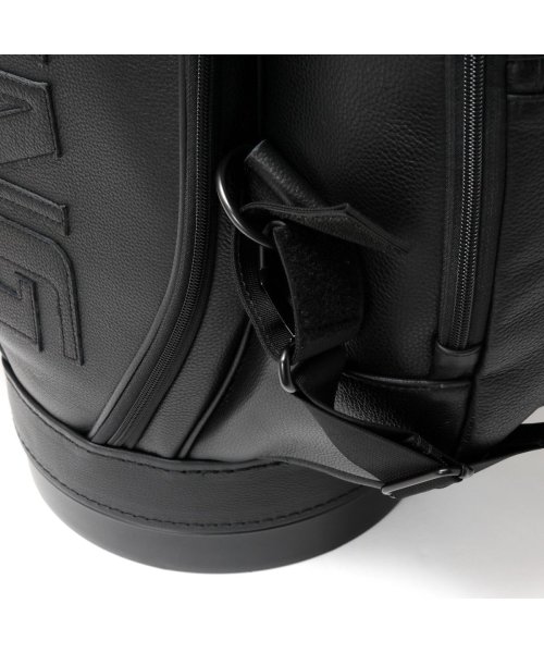 【日本正規品】ブリーフィング ゴルフ キャディバッグ BRIEFING GOLF LEATHER SERIES CR－11 9.5型 BRG221D07 ×1ジップポケット