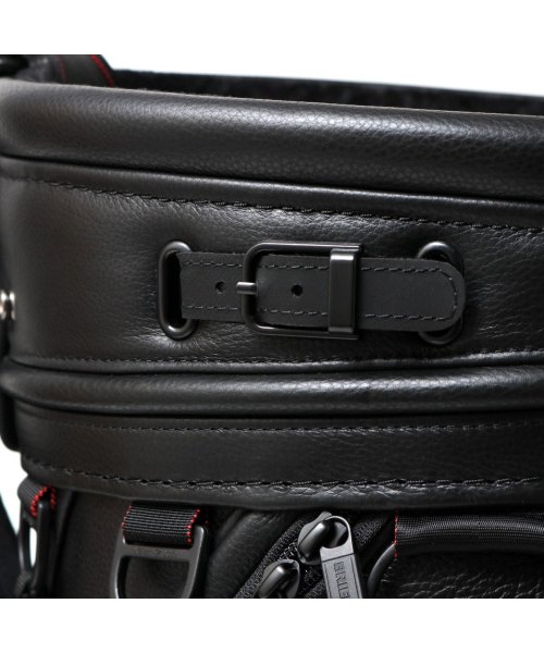 【日本正規品】ブリーフィング ゴルフ キャディバッグ BRIEFING GOLF LEATHER SERIES CR－11 9.5型 BRG221D07 ×1ジップポケット