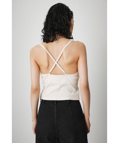 AZUL by moussy(アズールバイマウジー)/BASIC BACK CROSS CAMISOLE/img10