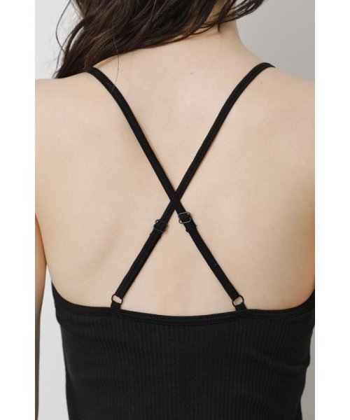 AZUL by moussy(アズールバイマウジー)/BASIC BACK CROSS CAMISOLE/img20