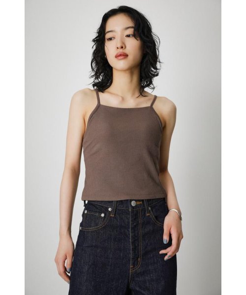AZUL by moussy(アズールバイマウジー)/BASIC BACK CROSS CAMISOLE/img31