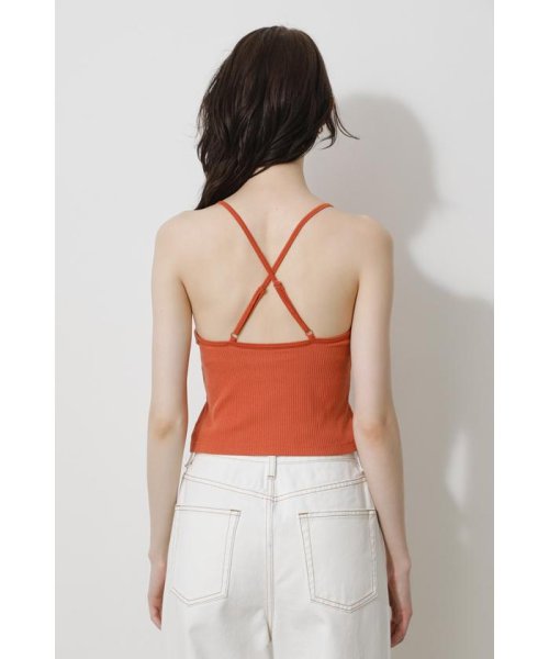 AZUL by moussy(アズールバイマウジー)/BASIC BACK CROSS CAMISOLE/img42