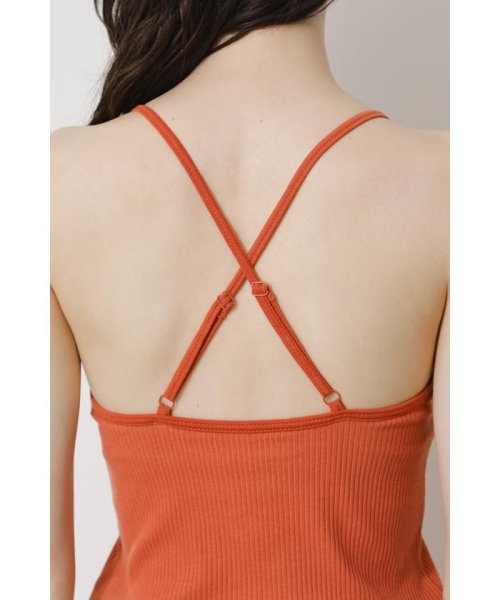 AZUL by moussy(アズールバイマウジー)/BASIC BACK CROSS CAMISOLE/img44