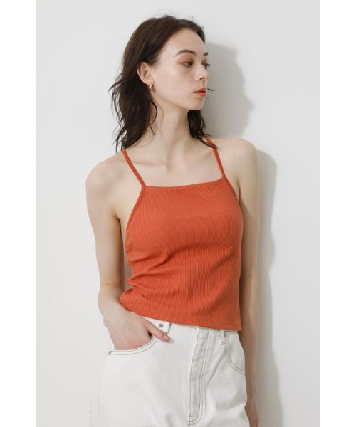AZUL by moussy(アズールバイマウジー)/BASIC BACK CROSS CAMISOLE/img47