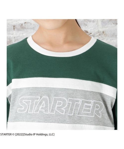 MAC HOUSE(kid's)(マックハウス（キッズ）)/STARTER スターター 胸切替ロゴ長袖Tシャツ F20023NM/img04