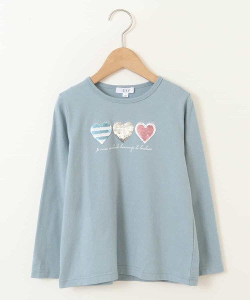 a.v.v(KID'S)(アー・ヴェ・ヴェキッズ)/[100－130]スパンコールアソート長袖Tシャツ/img01